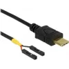 USB laidas DeLOCK 85394 0,1 m USB C juodas