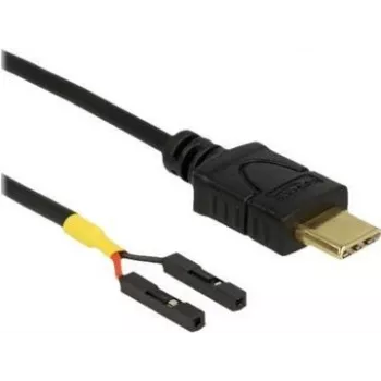 USB laidas DeLOCK 85394 0,1 m USB C juodas