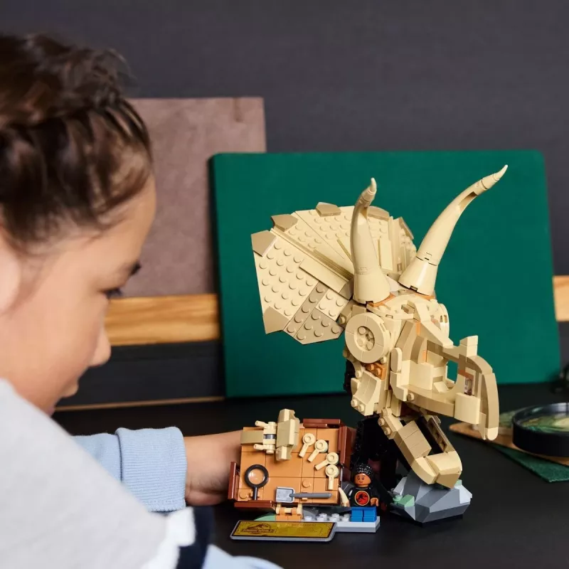 LEGO JURASSIC WORLD 76969 Dinozaurų fosilijos: Triceratopso kaukolė