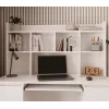 KUBA Rašomasis stalas komplektas + Extension Piece, baltas