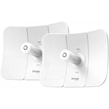 Tinklo tiltas TP-LINK Beam Bridge 5 UR KIT, 5 GHz vienos juostos, Wi‑Fi 5 (802.11ac), Gigabit Ethernet, išorinė antena, maks. atstumas 15000 m, balta