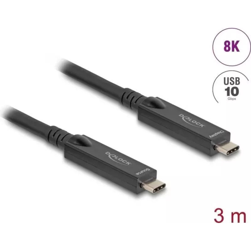 DeLOCK USB kabelis USB 3.2 Gen 2 3m USB C juodas 84246