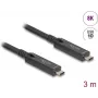 DeLOCK USB kabelis USB 3.2 Gen 2 3m USB C juodas 84246