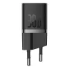Baseus P10110902113-01 USB-C GaN5 mini 30W tinklo įkroviklis, juodas