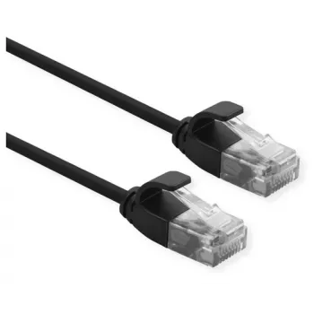 Tinklo kabelis ROLINE 21.15.3953 RJ-45 Cat6a 1 m Juodas