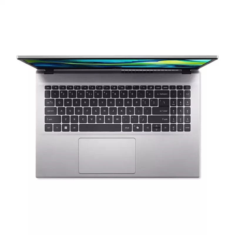 Nešiojamasis kompiuteris Acer Aspire Go 15 AG15-42P-R5K8 — AMD Ryzen 5 7430U, 15.6 col. FHD, 16 GB RAM, 512 GB SSD, Windows 11 Home, sidabrinis