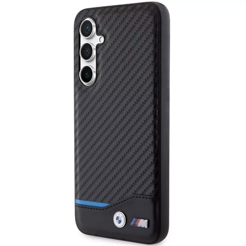 BMW | BMHCS23FE22NBCK | Užpakalinis dangtelis | Samsung | Galaxy S23 FE | Oda anglis | Juoda