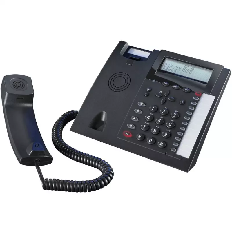 Analoginis telefonas AGFEO T 18 juodas