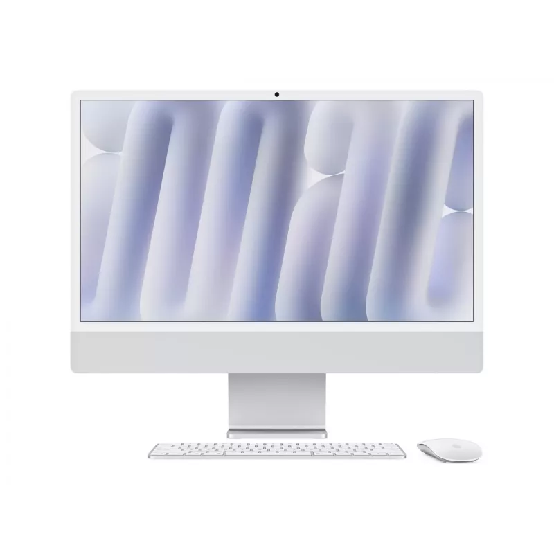 iMac 24 col.: M4 10/10, 24 GB, 512 GB SSD – sidabrinis