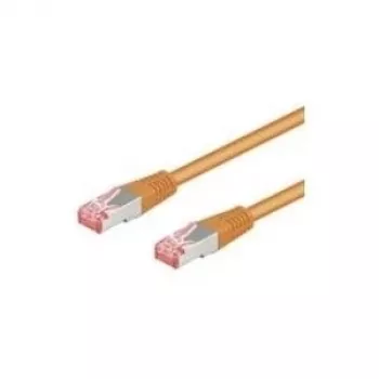 Wentronic Goobay CAT 6 komutacinis kabelis, S/FTP (PiMF), Oranžinis, 3 m - LSZH be halogenų, Varis (93473)