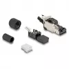 DeLOCK 86017 laido jungtis RJ45/LSA, juoda/sidabrinė, kištukas