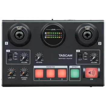 Garso sąsaja Tascam US-42B MiniStudio serija 4 įėjimų/4 išėjimų USB, 24 bitų, 96 kHz, maitinama per USB