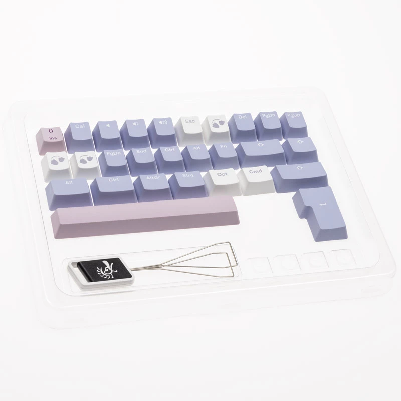 Keycap rinkinys Ducky Macaron PBT Doubleshot 133 klavišams mechaninėms klaviatūroms, Ducky DCA132-USMACOEPD1