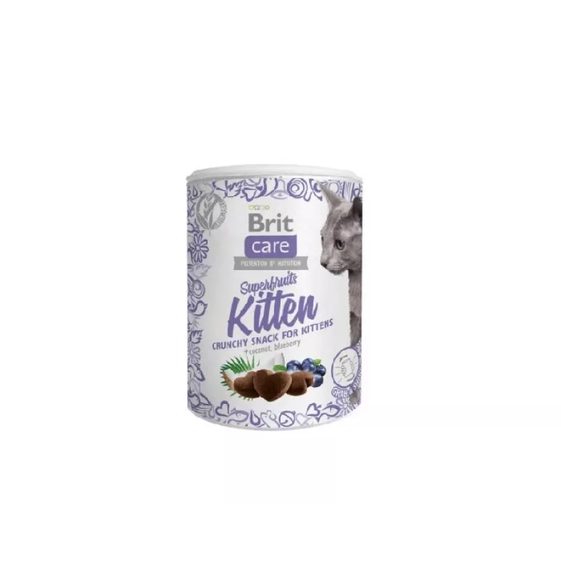 BRIT Care Cat Snack Superfruits Kitten - kačių skanėstas - 100 g