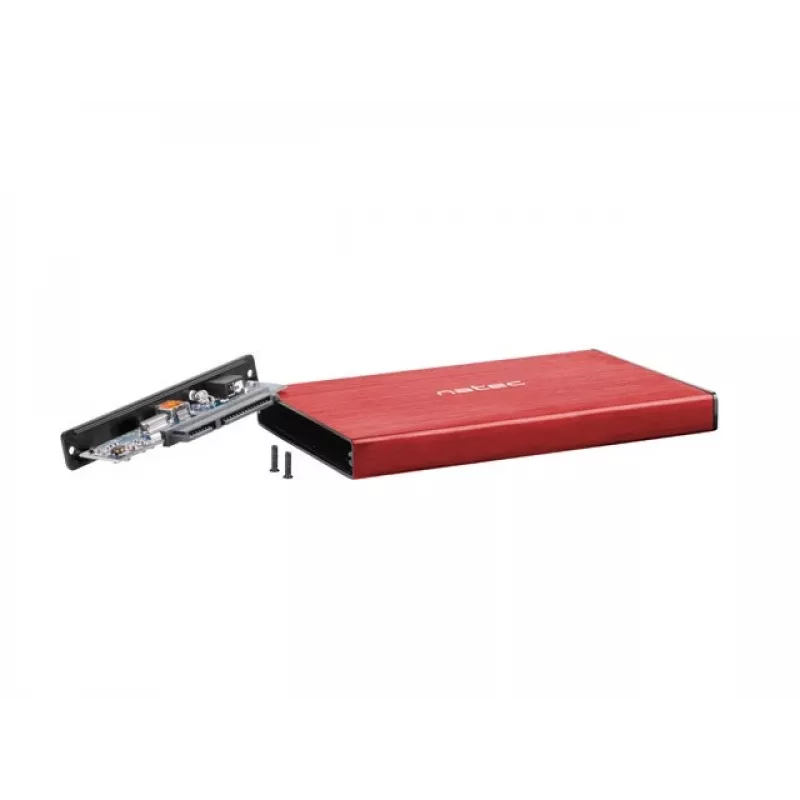 NATEC HDD KORPUSAS RHINO GO (USB 3.0, 2.5, RAUDONAS)