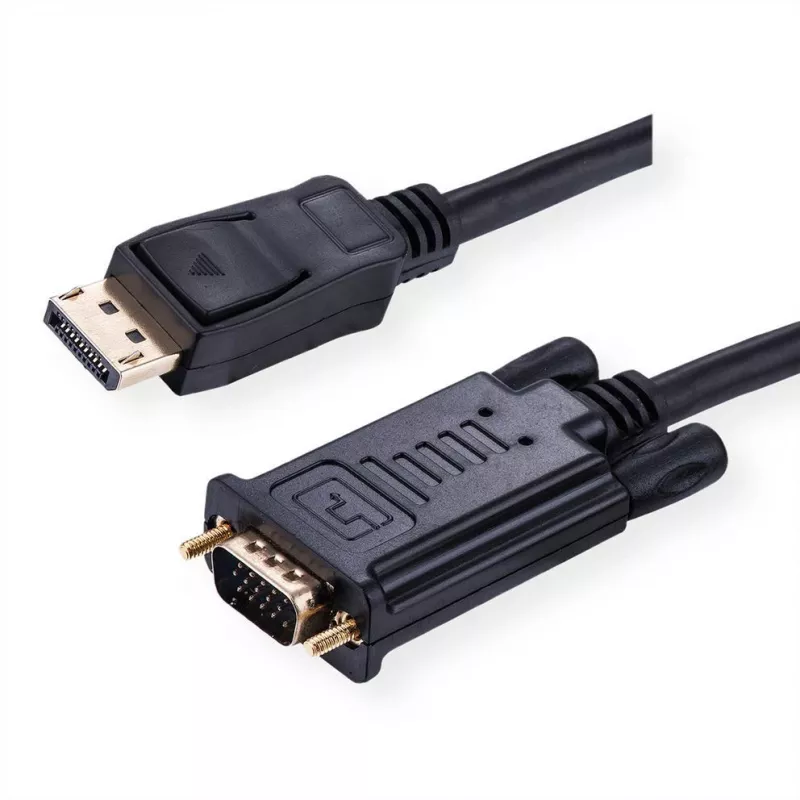 ROLINE 11.04.5970 vaizdo kabelis-adapteris 1 m VGA DisplayPort juodas (11.04.5970)