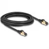 DeLOCK RJ45 tinklo kabelis Cat.6A vyriška–vyriška S/FTP juodas 3 m