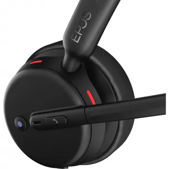 Epos Impact 500, Binaurales (beidseitiges)-Headset, Bluetooth ANC, MS Teams zertifiziert, incl. USB-C Dongle mit USB-A-Adapter