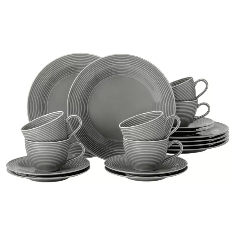 Porcelianinis kavos servizas SELECT Beat Color Glaze 6 asmenims, baltas