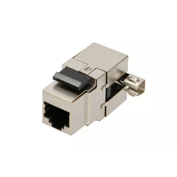 Keystone lizdas Extralink CAT6 STP RJ45, moteriškas, plieno spalvos, 1 vnt.