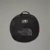 Duffel bag The North Face Base Camp S — 50 l, nailonas/poliesteris, juoda/balta