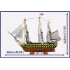 „Cobi“ konstravimo rinkinys „HMS Victory“ — 2 517 detalių, detalizuotas istorinio burlaivio modelis