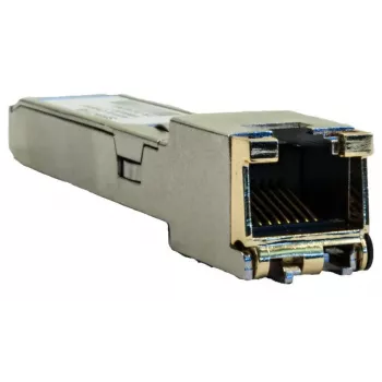 SFP, 10GBit/s, Cat5/6/7, 100m Šis SFP yra Barox gaminys iš mūsų tinklo siųstuvų-imtuvų modulių asortimento. Originalus Barox gaminys — MPN: AC-SFP+-T.