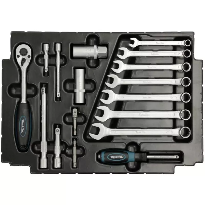 Makita E-08713 mechaniko įrankių rinkinys 120 įrankių