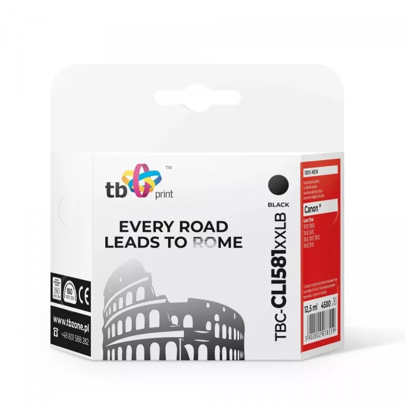 Ink. Cartridge TB Kompat. S Canon CLI-581XXL, TBC-CLI581XXLB BK 100% New