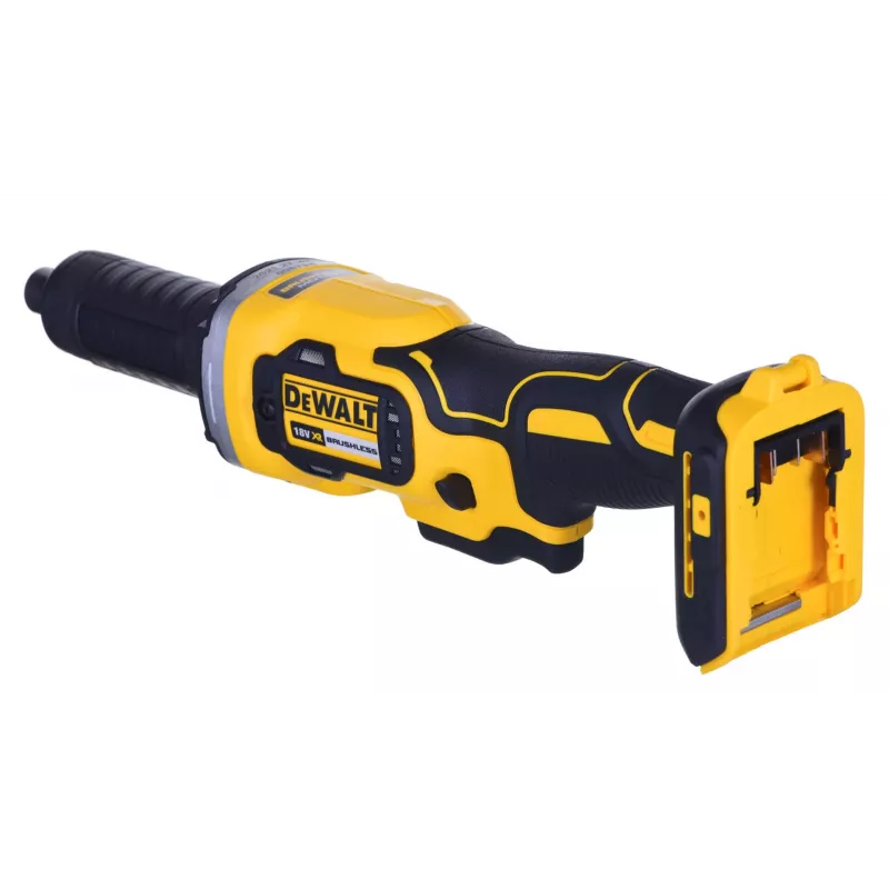 Tiesaus pavidalo šlifuoklis DeWALT DCG426N-XJ, 18 V baterija, 5000–25000 aps./min., įvorės Ø iki 6 mm, 760 W išėjimo galia, 1,19 kg