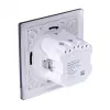 Kištukinis lizdas F tipo Fibaro FGWSONF-011-8, 1 lizdas, 110–230V, 50/60Hz, juoda