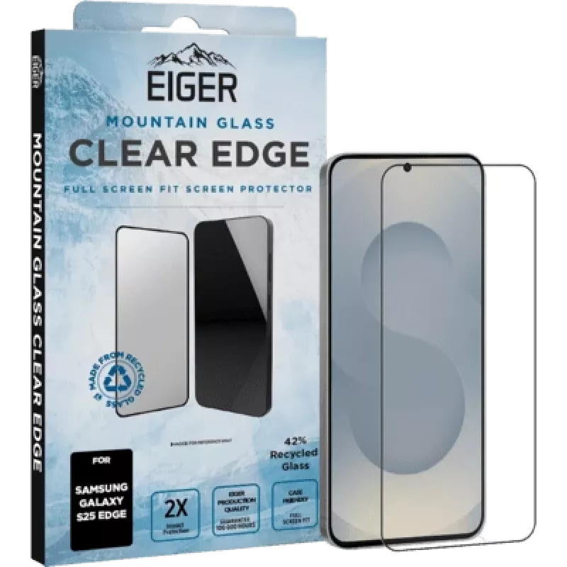 Apsauginis stiklas Samsung Galaxy S25 — Eiger Eiger SP Clear Edge (EGSP01043)