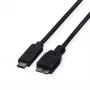 ROLINE - USB laidas - Micro-USB 3.0 Type B (M) į USB Type C (M) - 1 m - Juoda (11.02.9006)