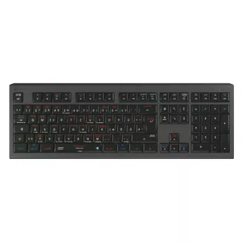 Logickeyboard LKB-OSX-A2M-DE klaviatūra USB QWERTZ vokiška juoda (LKB-OSX-A2M-DE)