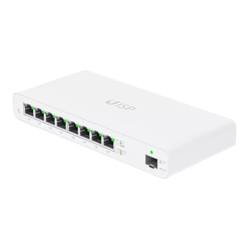 Ubiquiti Networks UISP valdomas L2 gigabitinis eternetas (10/100/1000) maitinimas per eternetą (PoE) baltas (UISP-S-EU)
