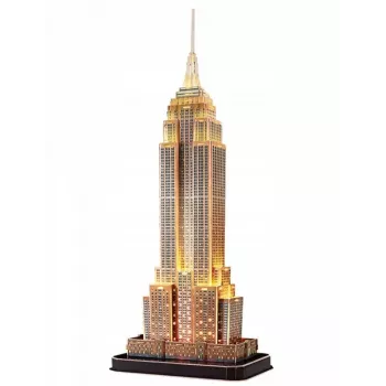 Empire State Building - šviečianti 3D dėlionė iš 37 dalių