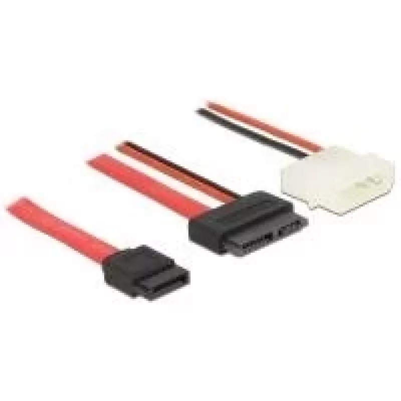 SATA laidas DeLOCK 84791 0,7 m SATA 13 kontaktų SATA 7 kontaktų + Molex