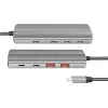 LogiLink USB 3.2 Gen2 koncentratorius 7+1 prievadų 2x USB-A 5x USB-C PD 100W aliuminis