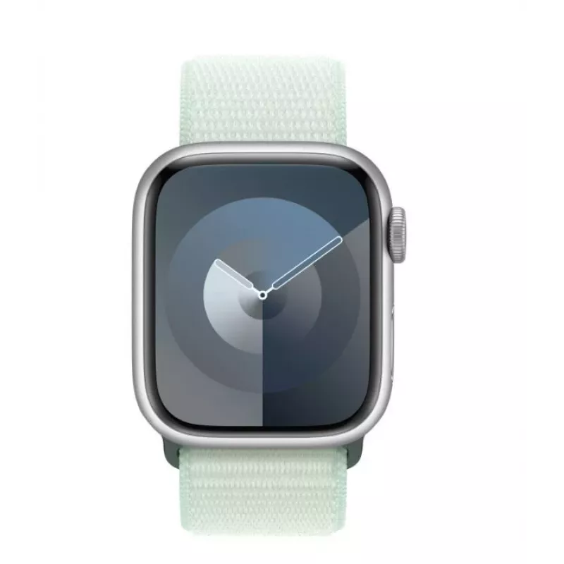 Apple 45mm Soft Mint Sport Loop dirželis — nailonas/perdirbtas poliesteris, 76×237×12,5 mm