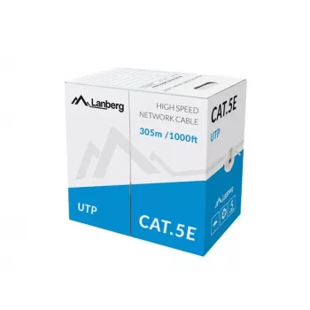 Lanberg LCU5-11CC-0305-S tinklo kabelis Pilka 305 m Cat5e U/UTP (UTP)