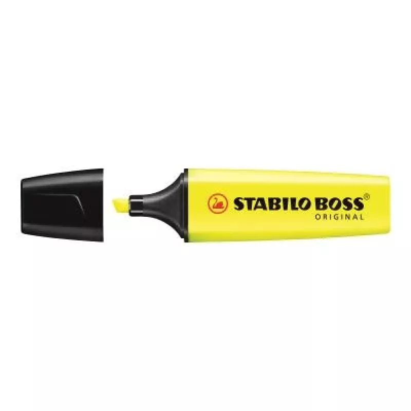 Žymeklis STABILO BOSS Originali, kaltinis antgalis, geltonas