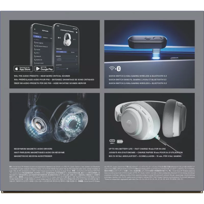 Ausinės Steelseries Arctis Nova 3P