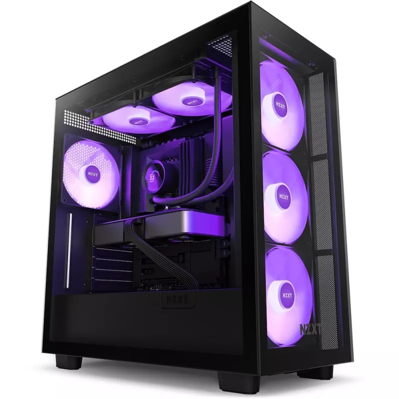 Vieningas skystas aušintuvas NZXT Kraken 280 RGB 14 cm Juodas