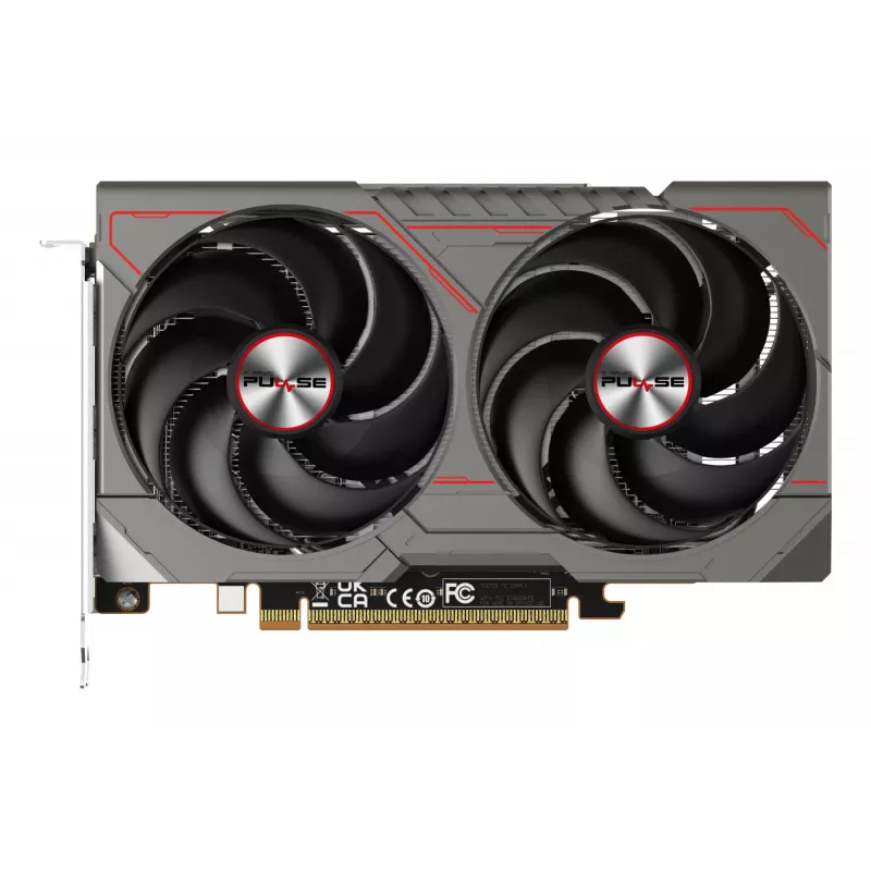 Vaizdo plokštė Sapphire Radeon RX 9060 XT — 8 GB GDDR6, 128 bitų, PCIe x16 5.0, dviejų ventiliatorių aušinimas