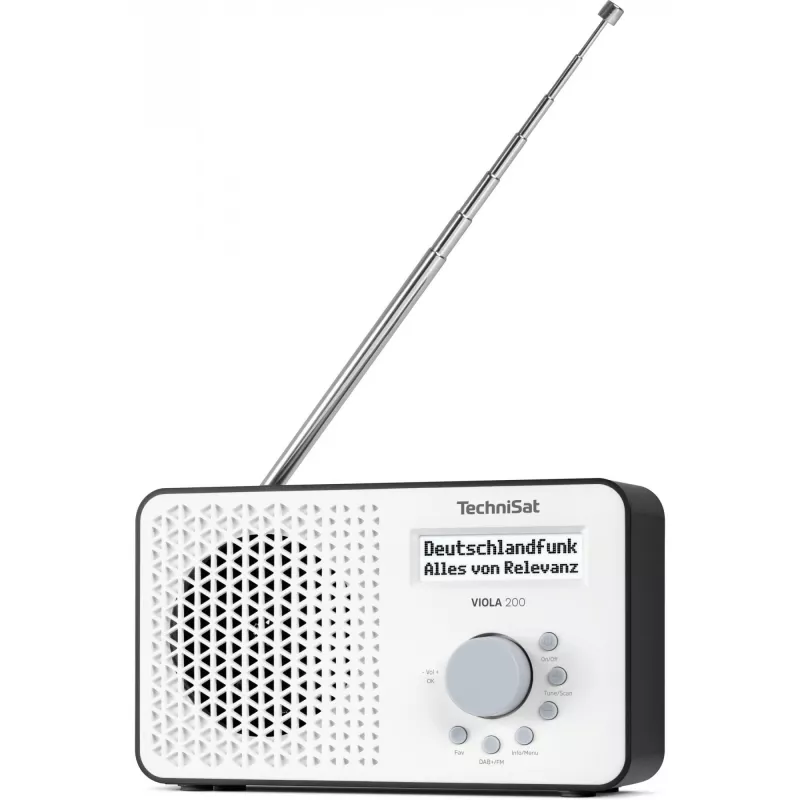 TV imtuvas TECHNISAT VIOLA 200 balta/juoda HD DVB‑S2