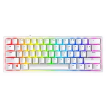 Razer Huntsman V3 Pro Mini klaviatūra, skirta žaidimams, USB, balta, optinis klavišo jungiklis, RGB LED