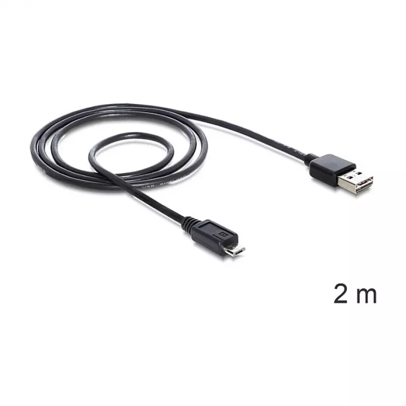 USB laidas DeLOCK EASY-USB 2.0-A Micro-B 2 m