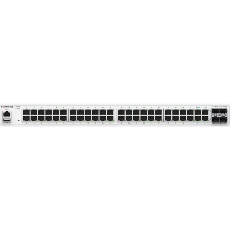 Fortinet FS-148F tinklo komutatorius L2 Gigabit Ethernet (10/100/1000) 1U baltas (FS-148F)