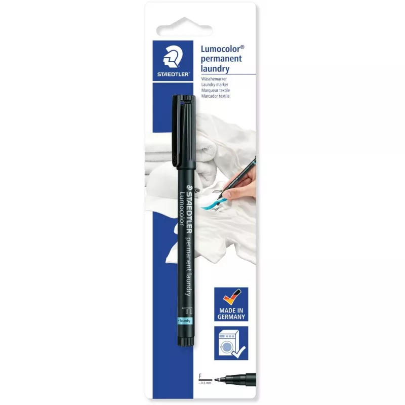 Nuolatinis žymeklis Staedtler Lumocolor juodas 0,6 mm