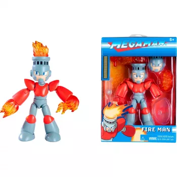 Figure Jada Toys Mega Man Fire Man 253251023 — kolekcinė veiksmo figūrėlė, apytiksliai 1:24 mastelis